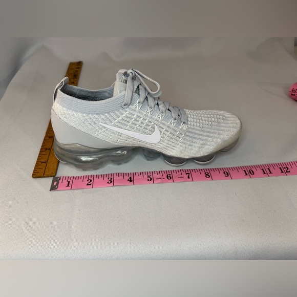Women’s Nike Air VaporMax Flyknit 3 Pure Platinum Running Shoe EUC - Picture 13 of 14